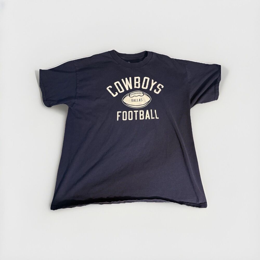Dallas Cowboys NFL Authentic Apparel Football Shirt Navy Large Size L